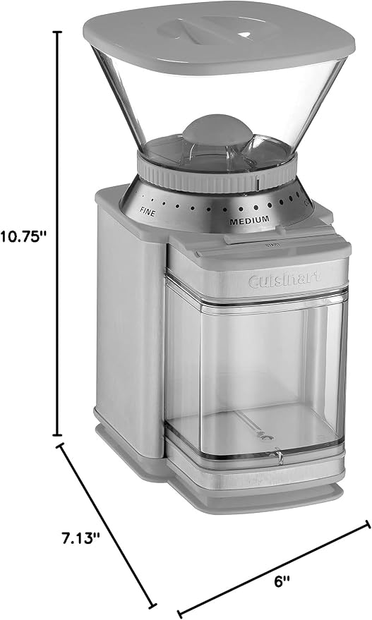 Cuisinart Coffee Grinder, Electric One-Touch Automatic Burr Coffee Grinder with 18-Position Grind Selector, Cup Size Selector for 4 – 18 Cups, Cool Gray Stainless Steel - Image 5