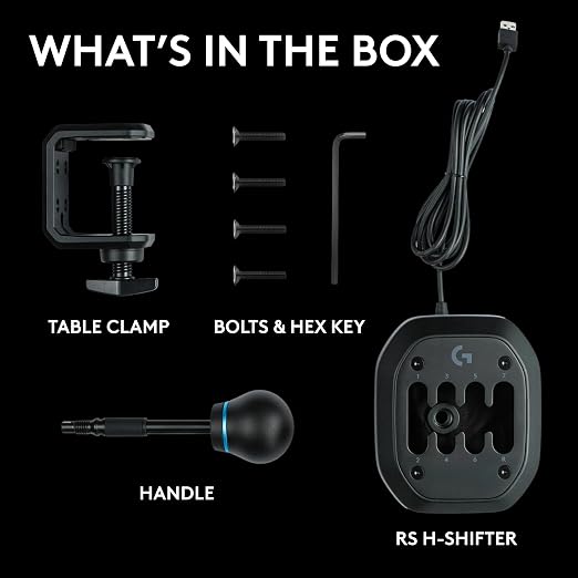 Logitech G RS H-SHIFTER for PC/Xbox/Playstation | Sim Racing shifter compatible with Logitech G PRO and RS50 wheels and G923/G29/G920 with Racing Adapter - Image 10