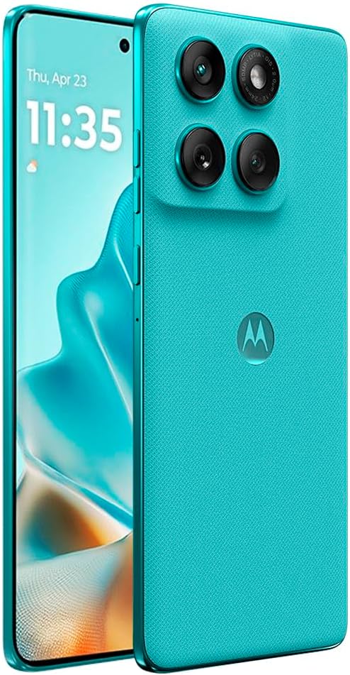 Motorola Moto Edge 60 Fusion 5G Ai (Compatible with Tmobile Mint Tello & Global) (256GB+8GB) NFC 50MP Triple Cam Dual Sim 6.67" Curved XT2503-1 Latino American Version (Amazonite (Green)) - Image 4