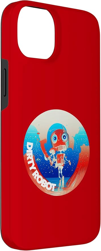 Dirty Robot my computer friend brand AI computing code cobot Case for iPhone 14 Plus - Image 3