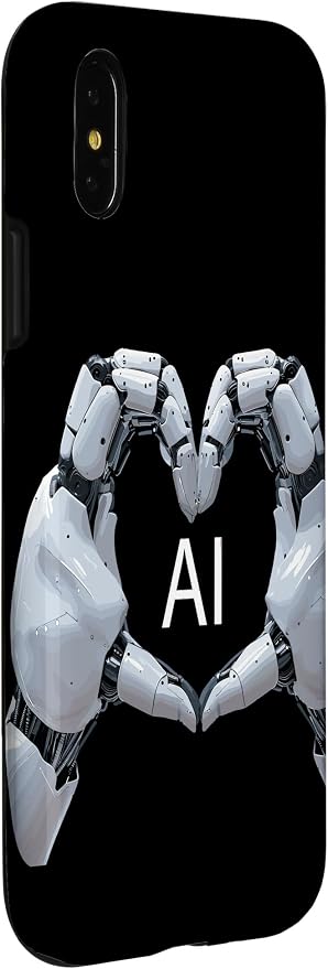 iPhone X/XS Love AI, Artificial Intelligence, robot hands Case - Image 3