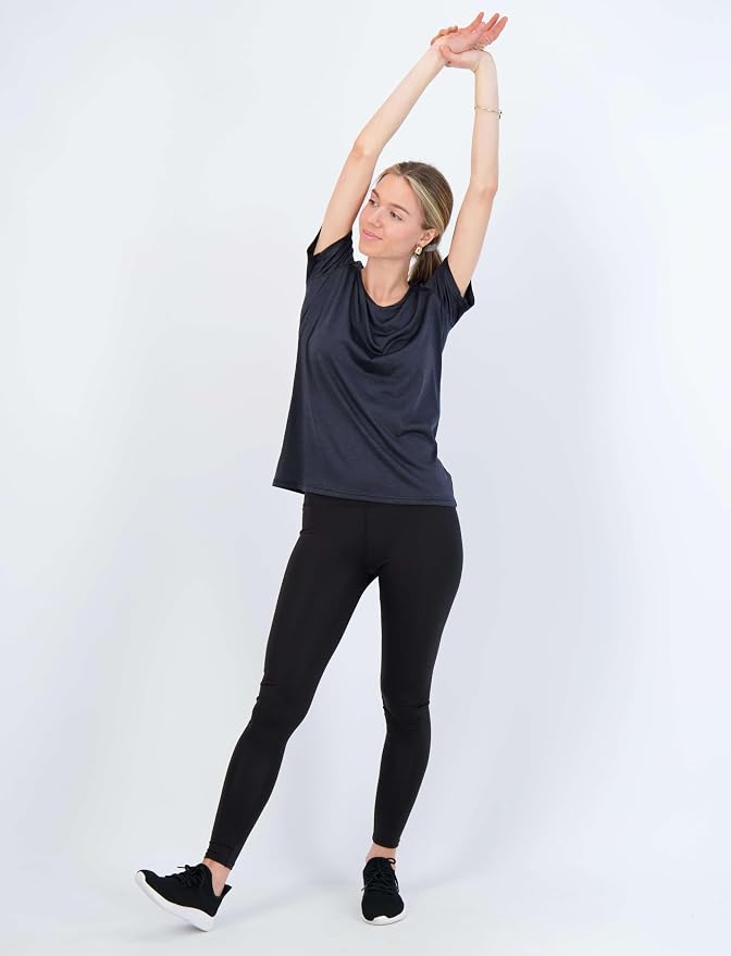 5 Pack Women's Dry Fit Short Sleeve Athletic Gym Workout Running Tops | Available in Plus Size, Exercise, Sports, Fitness, Quick Dry, Cooling, Moisture Wicking, Loose Basic Tees, Yoga, Pilates - Image 9