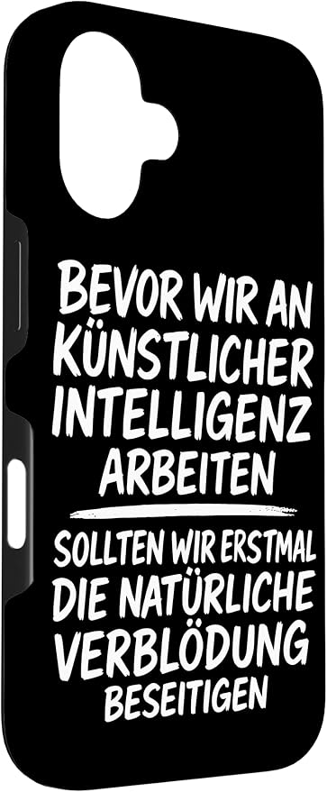 Fix Stupidity First – AI Can Wait Case for iPhone 16 - Image 3