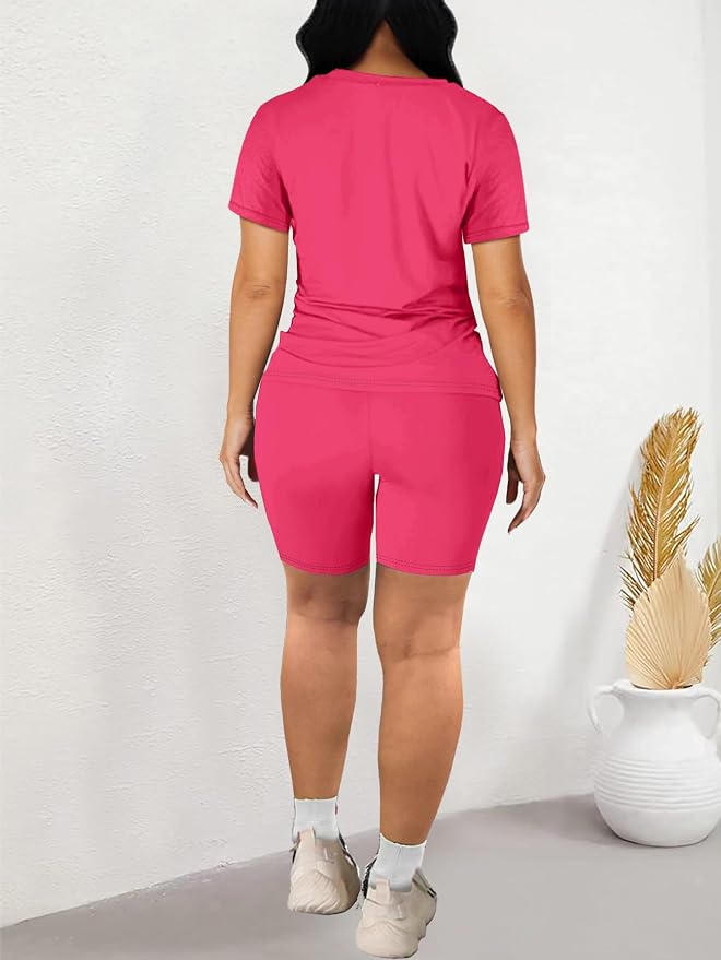 STOLKISS Women 2 piece Short Sets Classic Striped Outfits Summer Casual Short Sleeve T-Shirt and Short Jogger Tracksuits Sets - Image 6
