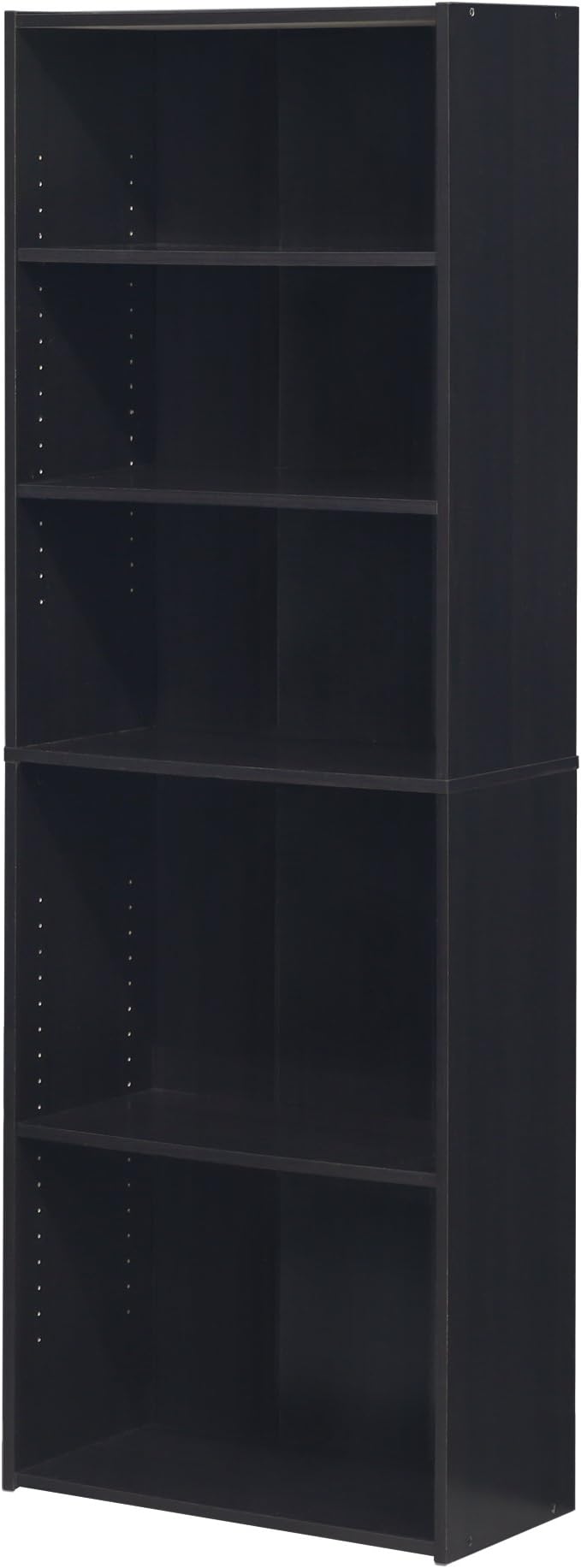 FURINNO Wright 5-Shelf Bookcase, Cinnamon Cherry - Image 7