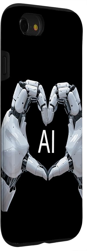 iPhone SE (2020) / 7 / 8 Love AI, Artificial Intelligence, robot hands Case - Image 3