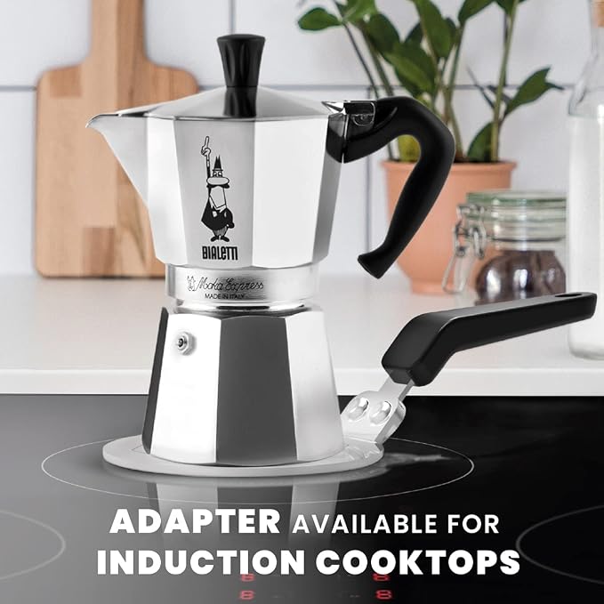 Bialetti - Moka Espress: Iconic Stovetop Espresso Maker, Makes Real Italian Coffee, Moka Pot 6 Cups (6 Oz), Aluminium, Silver - Image 13