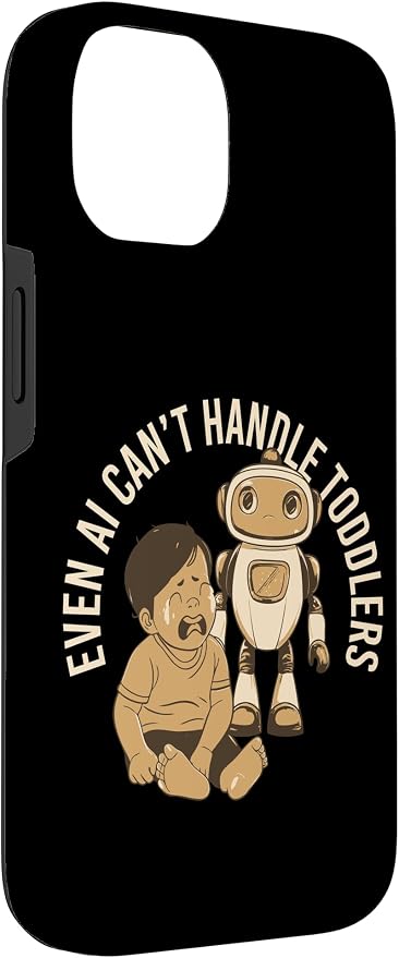 Even AI Cant Handle Toddlers Mom Artificial Intelligence Case for iPhone 14 - Image 3