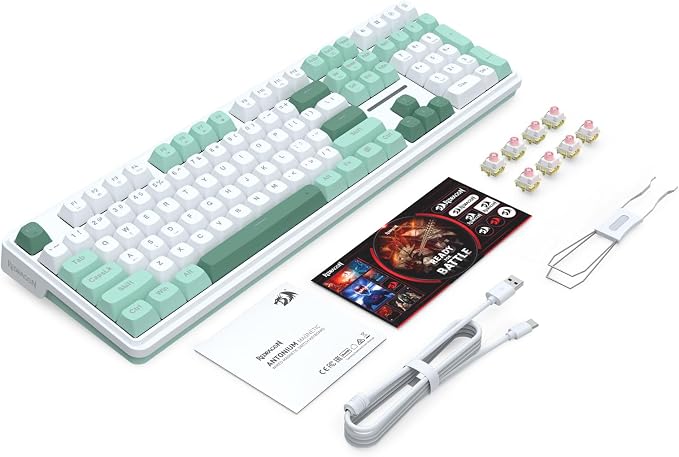 Redragon K745 HE Wired Hall-Effect Magnetic Rapid Trigger Gaming Keyboard | Multi-Function Control Wheel, Silky POM 8K Switches for Valorant & FPS Precision, Zero Delay, Practical 108-Key, PRO Software - Image 9