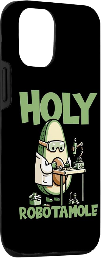 iPhone 15 Pro Robots Artificial - Ai Robotics Avocado Holy Robotamole Case - Image 3