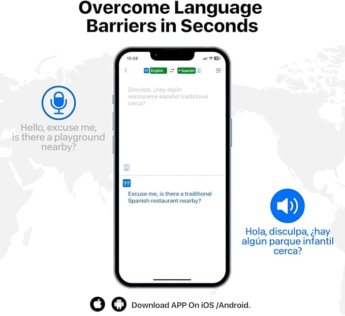 Instant Voice Translator Ear Buds, 3-in-1 Traductor de Voz with Real-Time Translation for 138 Languages, Bluetooth Translation Earbuds, 8 Offline Language Packs,Ideal Accessories for Travel, Business - Image 7