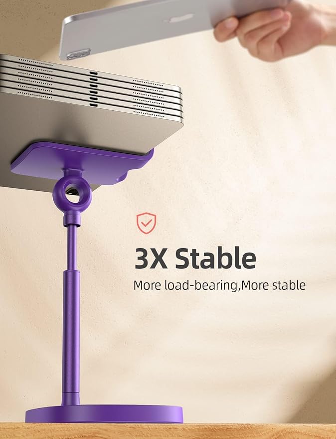 LISEN Cell Phone Stand Phone Holder for Desk, Gaming for Nintendo Switch | Phone Holder, iPhone Accessories, Office Accessories, Gaming Accessories, Compatible with Switch iPad, 4-10 in Devices - Image 7