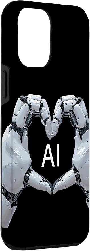 iPhone 14 Plus Love AI, Artificial Intelligence, robot hands Case - Image 3