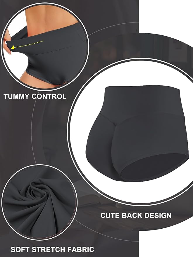 Cut Out Yoga Shorts Booty Butt Lifting Scrunch Shorts High Waisted Workout Gym Active Hot Pants - Image 4