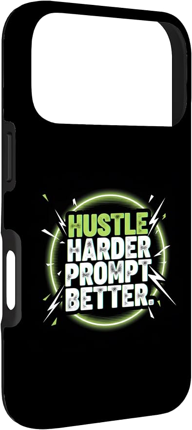 Hustle Harder Prompt Better AI Artificial Intelligence Case for iPhone 17 Pro - Image 3