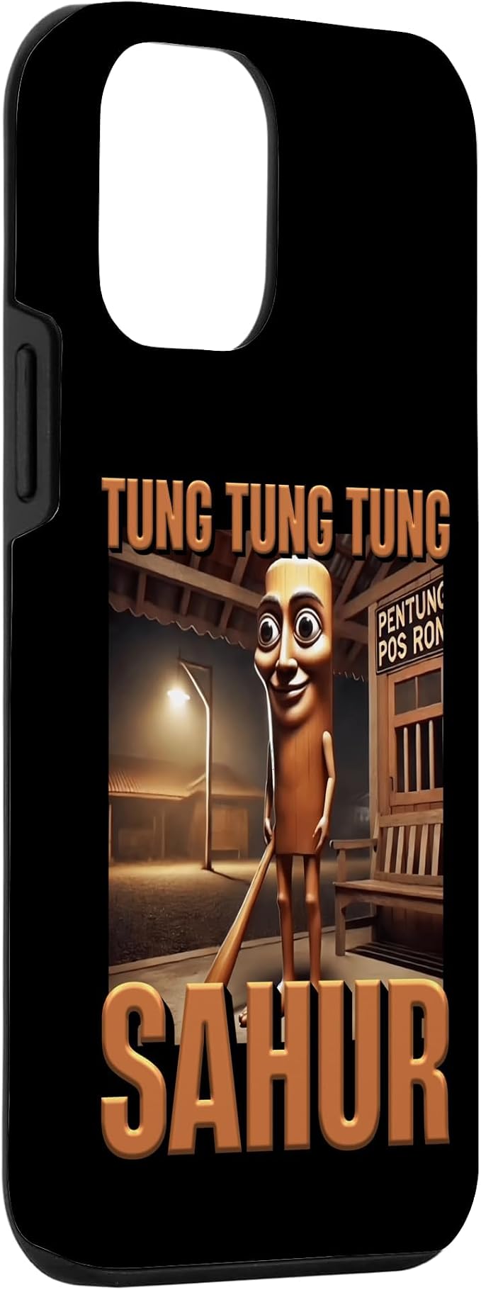 Internet Hilarious Meme AI Character Tung Tung Tung Sahur Case for iPhone 12 mini - Image 3
