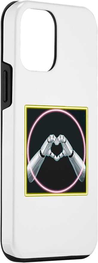 iPhone 12 mini Hand Heart AI Robot | Hands Robot Shirt Case - Image 3
