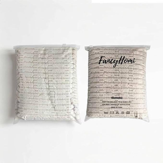 Fancy Homi 4 Packs Decorative Throw Pillow Covers for Living Room Couch Bed, Modern Farmhouse Boho Home Décor Accent Cushion Case, 16" x 16", Neutral - Image 9