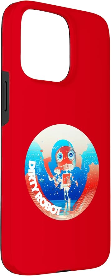 Dirty Robot my computer friend brand AI computing code cobot Case for iPhone 15 Pro Max - Image 3