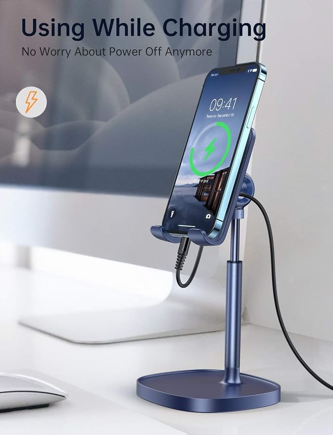 LISEN Cell Phone Stand Phone Holder for Desk, Gaming for Nintendo Switch | Desk Organizers and Accessories, Room Accessories, Adjustable Cell Phone Stand Compatible with Switch iPad, 4-10 in Devices - Image 6