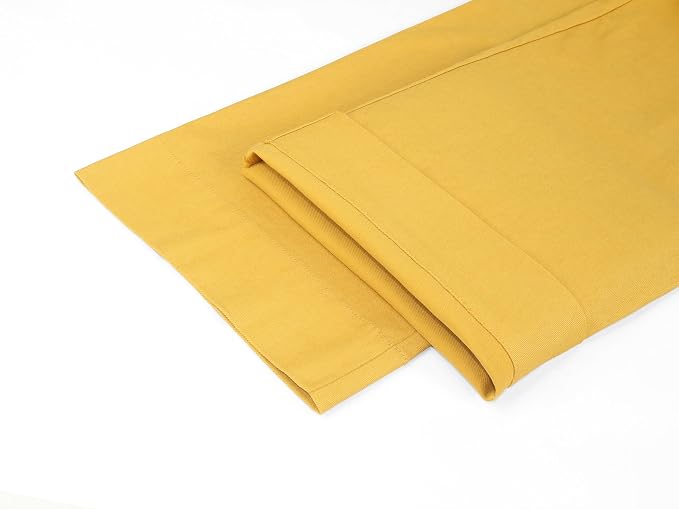 miduo Womens High Waisted Cropped Wide Leg Stretchy Straight Pants Trousers with Pockets - Image 6
