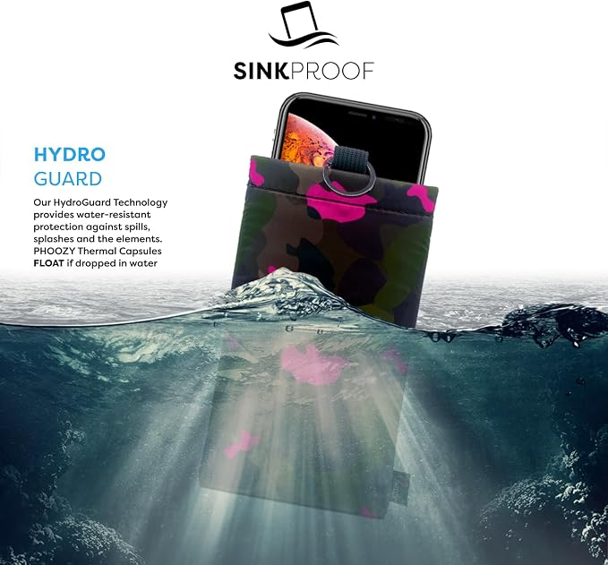 PHOOZY Apollo II Thermal Phone Case with NASA-Derived Technology - Extends Battery Life 4X in Hot or Cold Weather - Military Grade 8-Foot Drop Protection Insulated Pouch - Medium Pink Camo - Image 8