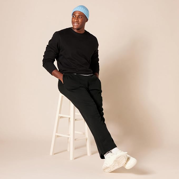 Amazon Essentials Men's Relaxed Straight Leg Fleece Open Bottom Sweatpant (Available in Big & Tall) - Image 8
