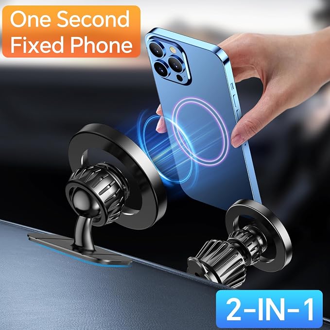 Kaistyle for Magsafe Car Mount【Strong Magnets】Magnetic Phone Holder for Car Phone Holder Mount Dash Mounted Holders Phone Holders for Your Car Accessories for Women Men for iPhone 17 Pro Max 16 15 14 - Image 10