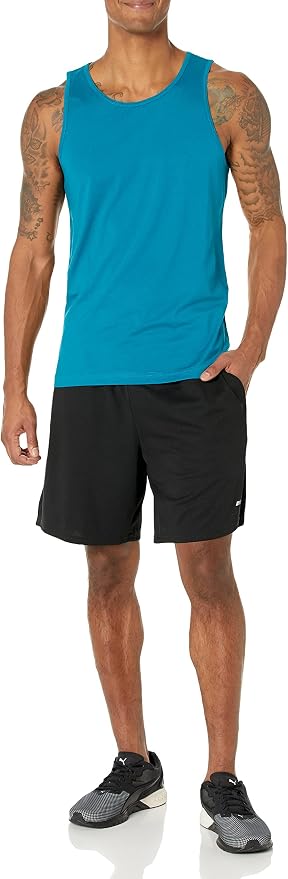 Amazon Essentials Men's Active Quick Dry Tech Stretch Moisture Wicking Lightweight Gym Tank Top - Image 5