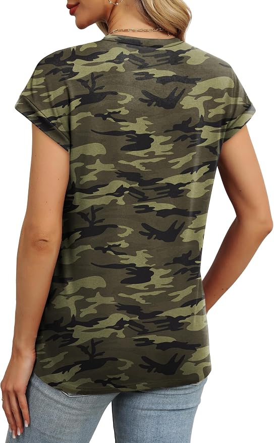 Alaroo Womens Summer Tops Short Sleeve Shirts Crew Neck Tshirt Cute Trendy Tunic Blouses (S-3XL) - Image 4