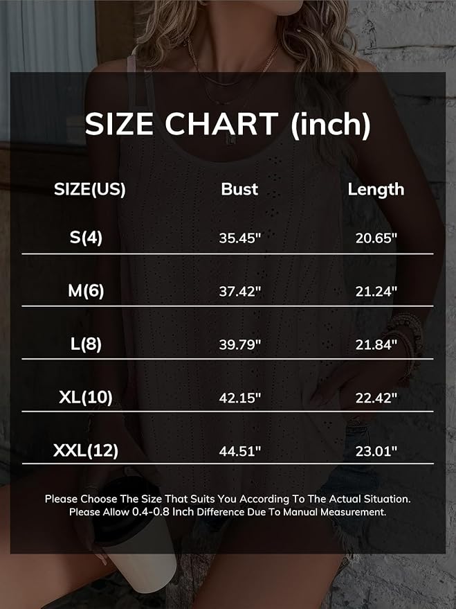 ATHMILE Women's Tank Tops Sleeveless Summer Top Spaghetti Strap Spring Shirt Loose Fit Beach Vacation 2026 Casual - Image 6