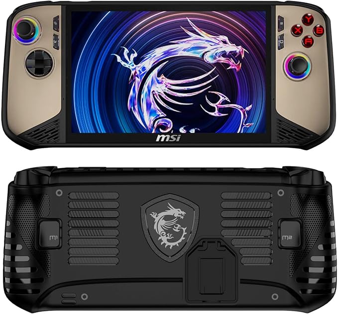 Case for MSI Claw 8 AI+(2025),TPU Grip Protective Cover for MSI Claw 8 AI+ A2VM Handheld Gaming,Soft Back Case with Kickstand for MSI Claw 8 AI+(Black) - Image 8