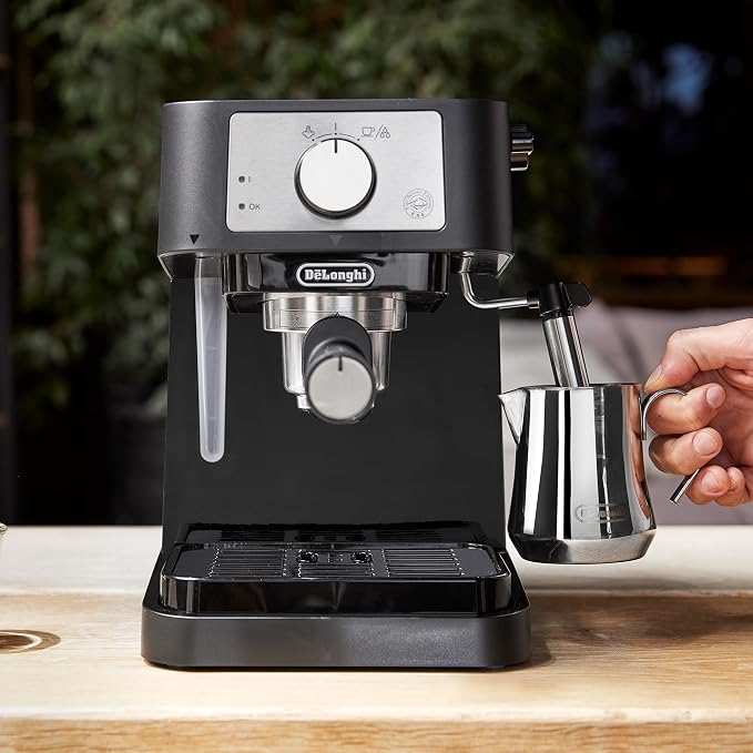 De'Longhi Stilosa Compact Manual Espresso Machine, Manual Milk Frother | #1 Worldwide Espresso Machine Maker, 15 Bar Pump Pressure, Stainless Steel Boiler, Frother, Compact Design - Image 7