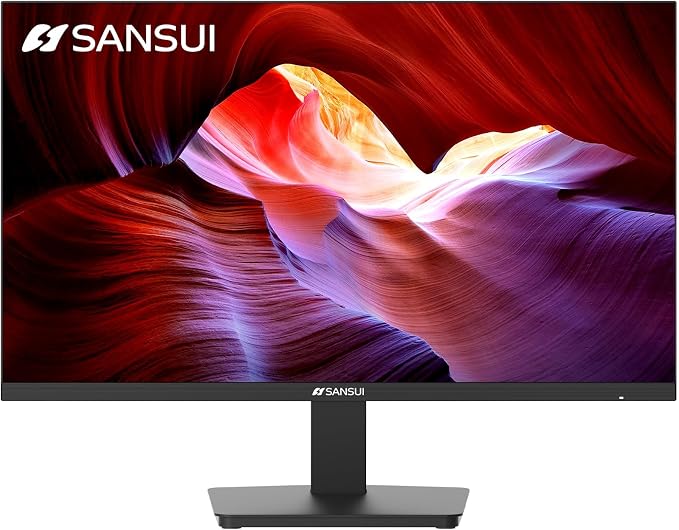 SANSUI Monitor 24 Inch 100Hz PC Monitor, HDMI VGA Ports VESA Mount, FHD Computer Monitor Ultra-Slim Ergonomic Tilt Eye Care for Home Office (ES-24F2, HDMI Cable Included) - Image 9