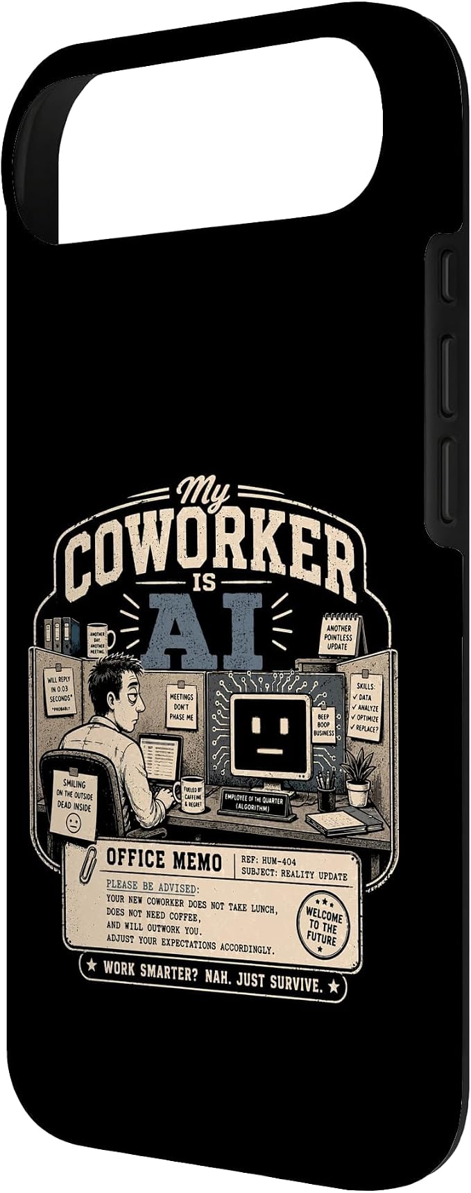 My Coworker is AI Office Humor Funny Workplace Replacement Case for iPhone Air - Image 3