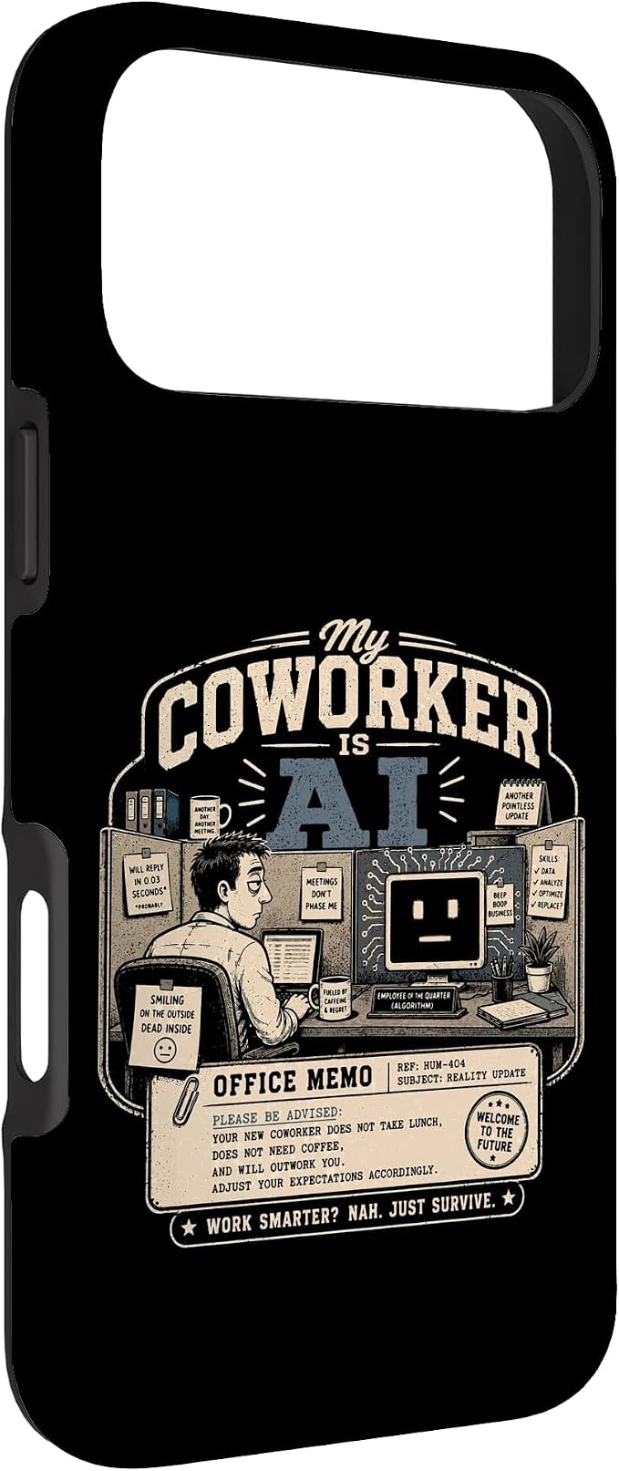 My Coworker is AI Office Humor Funny Workplace Replacement Case for iPhone 17 Pro Max - Image 3