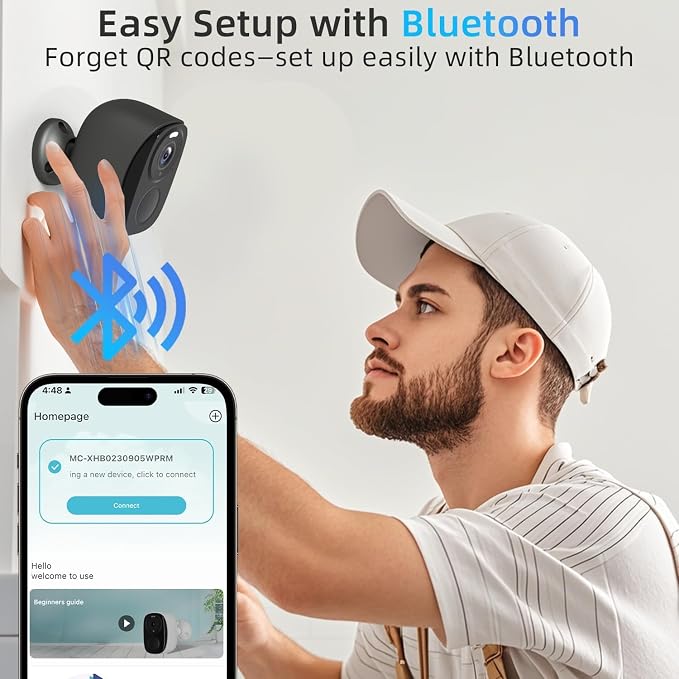4Pack 5G/2.4G WiFi Security Cameras, 2K Security Cameras Wireless Outdoor Battery Powered with AI Motion Detection Siren Alarm, Color Night Vision, 2-Way Talk, IP65 Waterproof, Works w/Alexa, Cloud/SD - Image 9