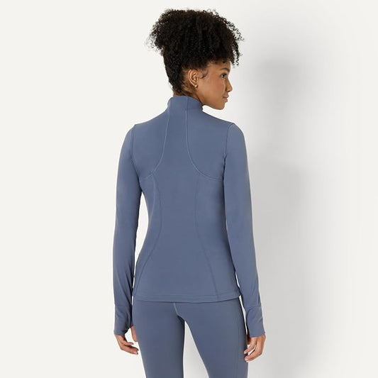 Amazon Essentials Women's Active FormFlex Buttery Soft Slim Fit Quarter Zip Long Sleeve Pullover Jacket - Image 2