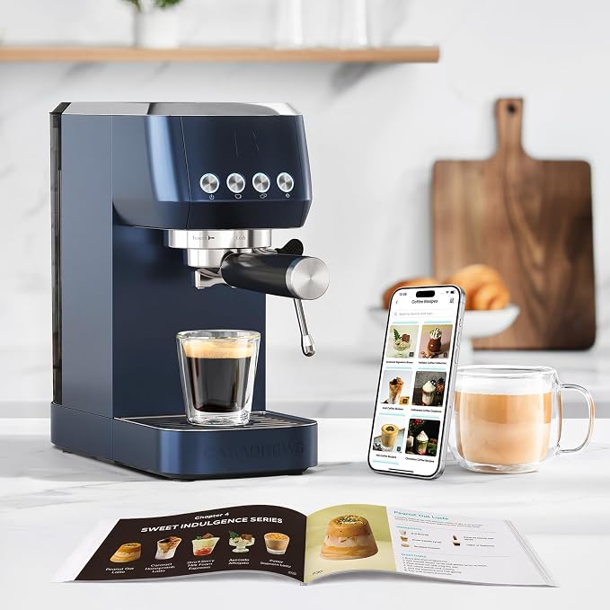 CASABREWS 3700 Essential Espresso Machine, Stainless Steel Espresso Maker | 20-Bar Italian Pump, Powerful Steam Wand, 43.9oz Removable Water Tank, Compact Espresso Maker for Home, Cappuccino & Latte - Image 8