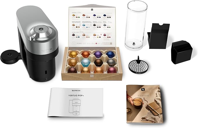 Nespresso Vertuo Pop+ Deluxe Coffee and Espresso Maker by Breville, Titan - Image 5