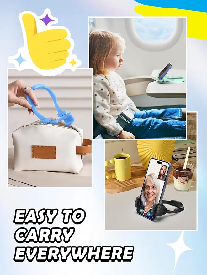 Teens Boys Adults Kids Dad Gifts for Fathers Day: Thumbs Up Lazy Phone Stand Cell Phone Holder for Desk Funny Gift for Teenager Girl Men Women Cool Gadgets Stuff Stocking Stuffers Birthday Gifts Ideas - Image 7