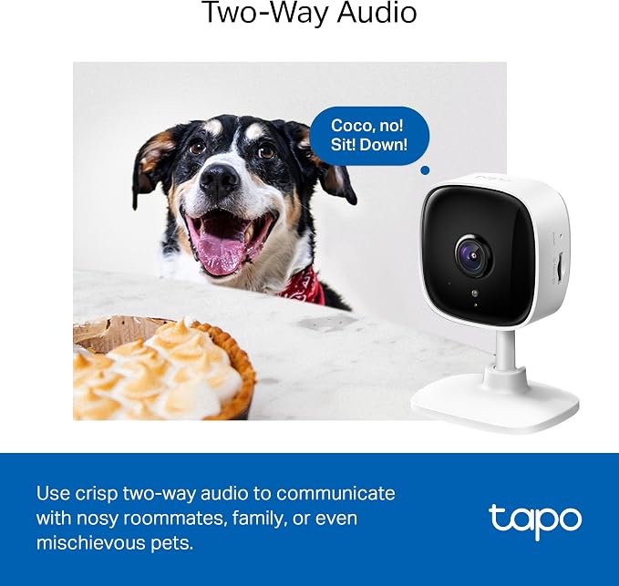 Tapo 1080P Indoor Wired Security Camera - Works as a Baby & Pet Monitor, Motion Detection, 2-Way Audio, Siren, Night Vision, Subscription-Free Local or Optional Cloud, Works with Alexa, C100(4-Pack) - Image 7