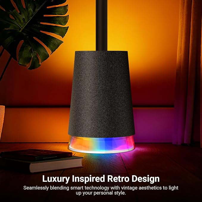 NEEWER NF06 RGB IC CW Smart Floor Lamp, 1500lm LED Standing Corner Light, APP/AI Design/Music Sync, 16 Million Color Ambient Lighting Compatible with Google and Alexa, Living Room Bedroom Home Decor - Image 9