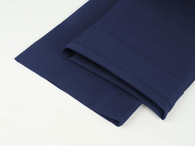 miduo Womens High Waisted Cropped Wide Leg Stretchy Straight Pants Trousers with Pockets - Image 7