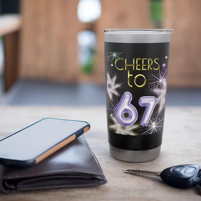 Happy New Year with a 6 7 Zoomer meme vibe. 2026 Countdown Stainless Steel Insulated Tumbler - Image 7
