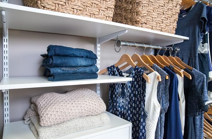 freedomRail Wood Shelf, 30-inch x 14-inch - White - Image 2