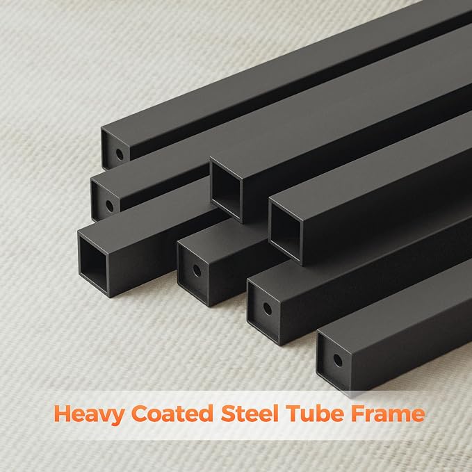Mericonia 32x16 Inch Computer Desk with Wheels, Small Simple Rolling Desk | Writing Table for Home Office Bedroom Work Study, Brown - Image 8