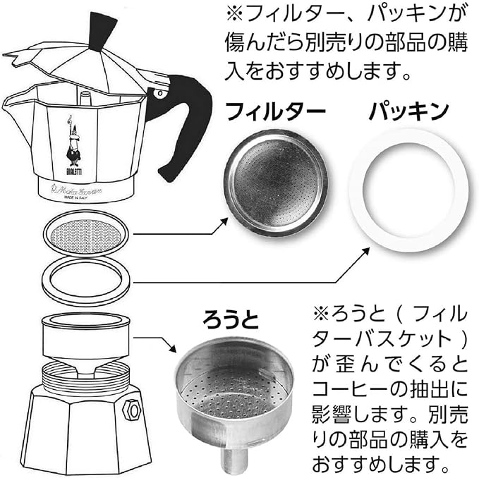 Bialetti - Moka Express: Iconic Stovetop Espresso Maker, Makes Real Italian Coffee, Moka Pot 1 Cup (2 Oz - 60 Ml), Aluminium, Silver - Image 9