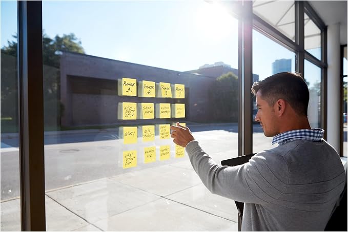 Post-it 100% Recycled Super Sticky Notes, 3 x 3 in, Canary Yellow, 5 Pads - Image 12