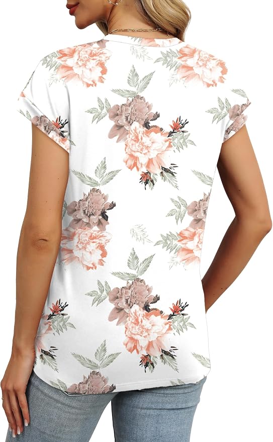 Alaroo Womens Summer Tops Short Sleeve Shirts Crew Neck Tshirt Cute Trendy Tunic Blouses (S-3XL) - Image 4